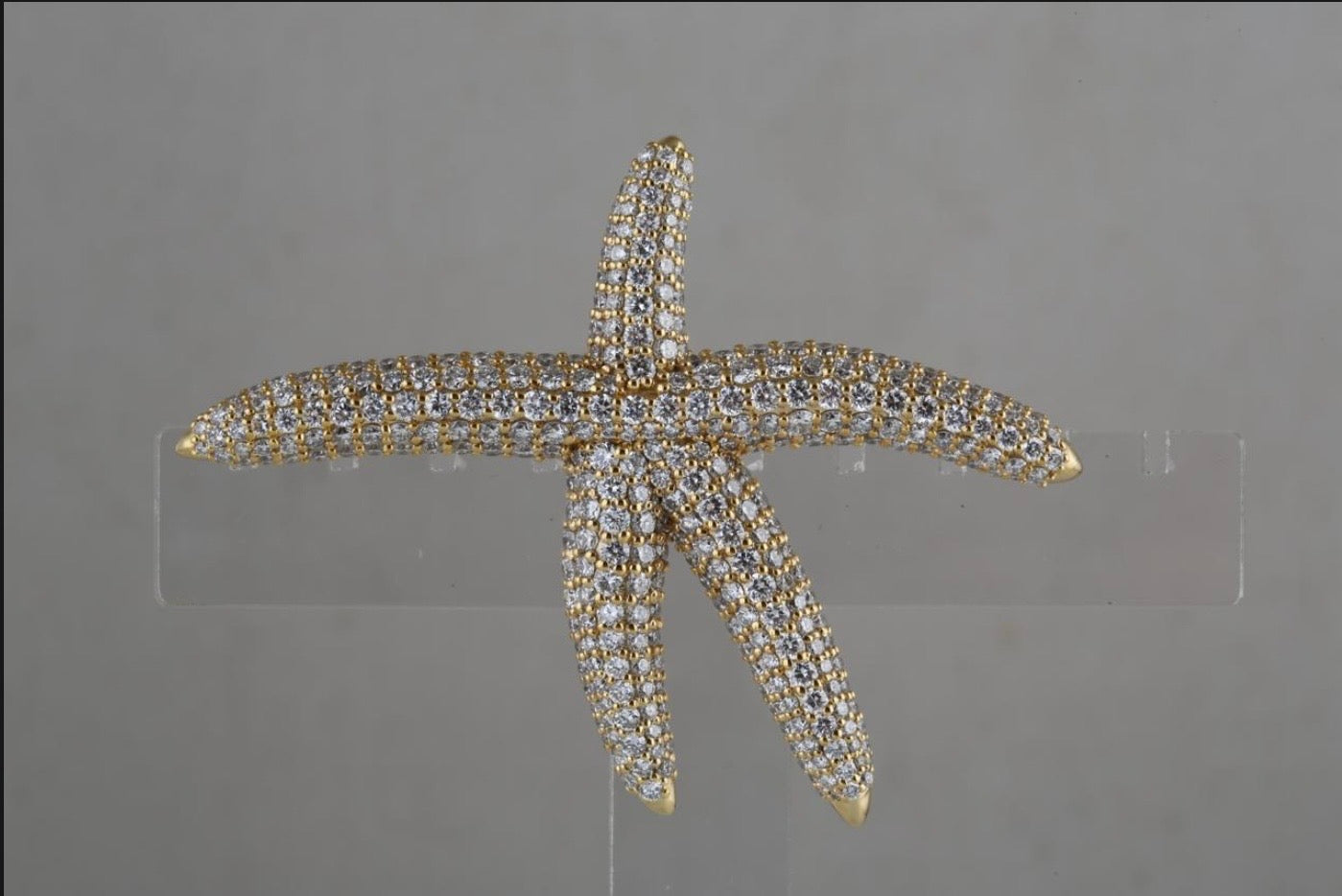 Starfish Diamond Studded Brooch