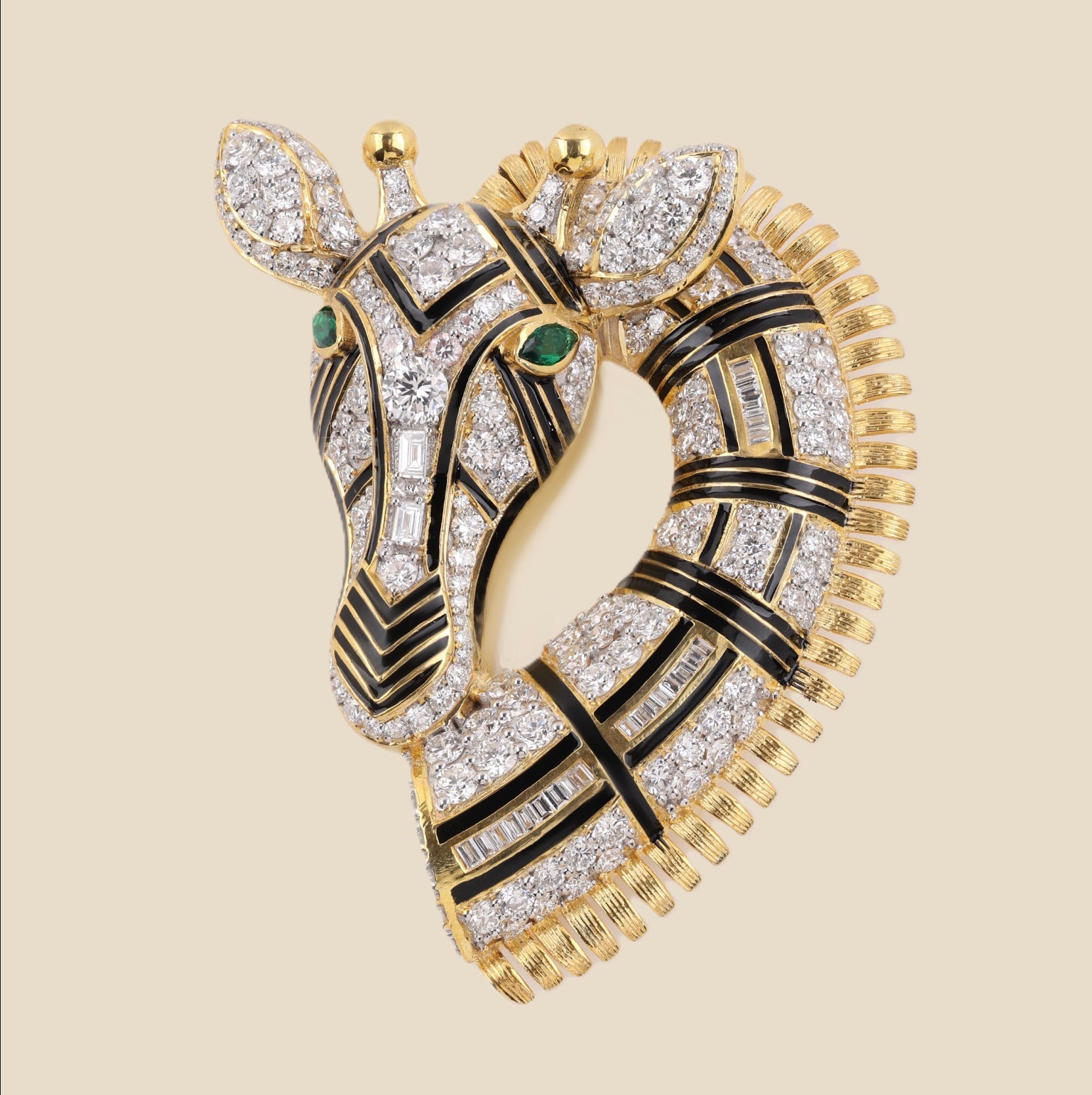 Tavari Custom Girraffe Diamond brooch