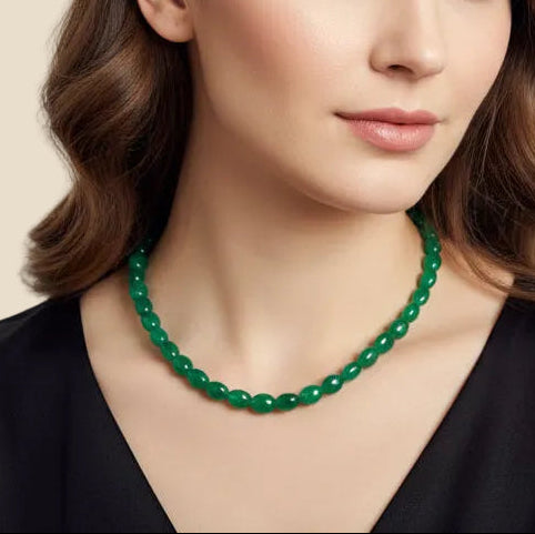 Green semiprecious - 1 line Tavari