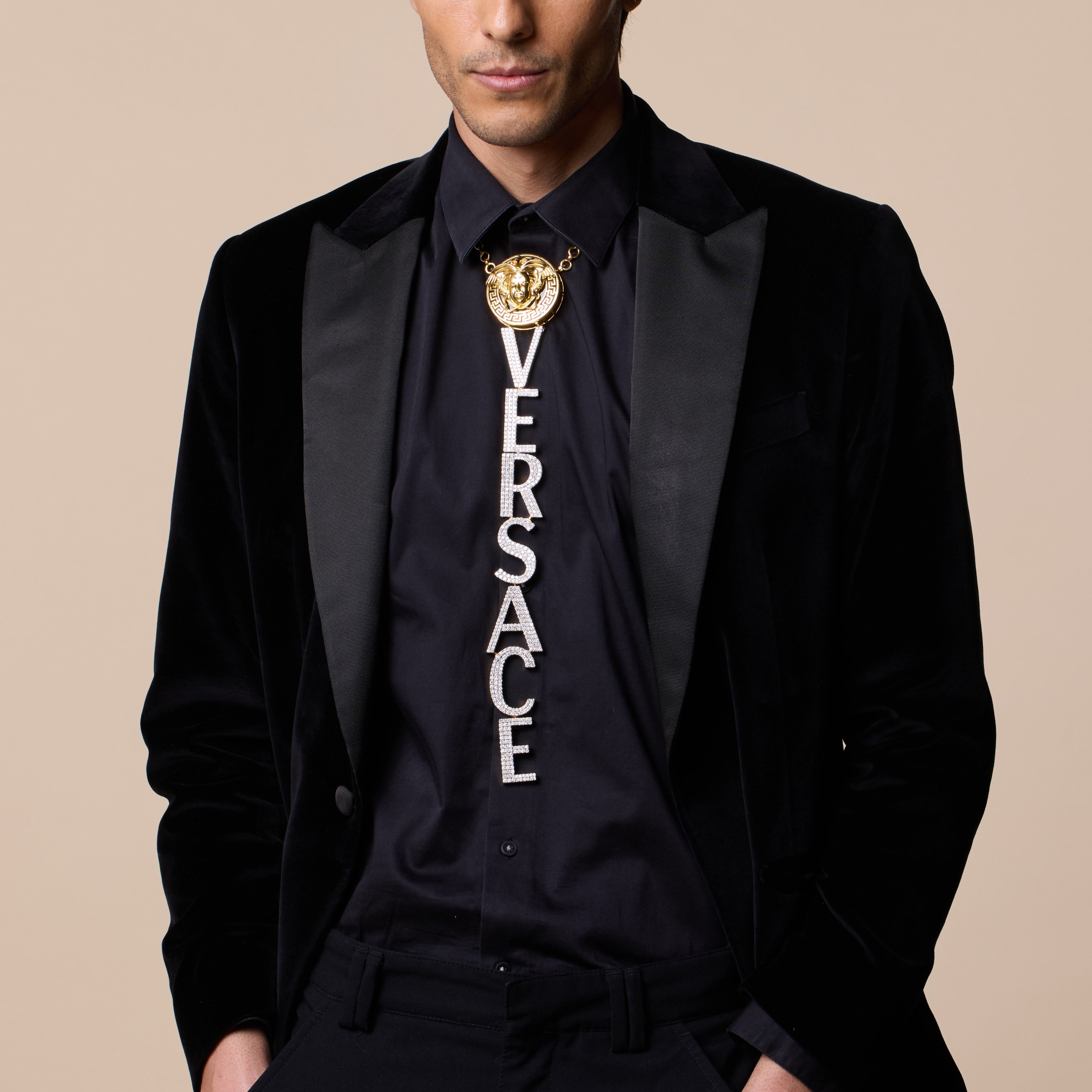 Tie Inspired by Versace Logo