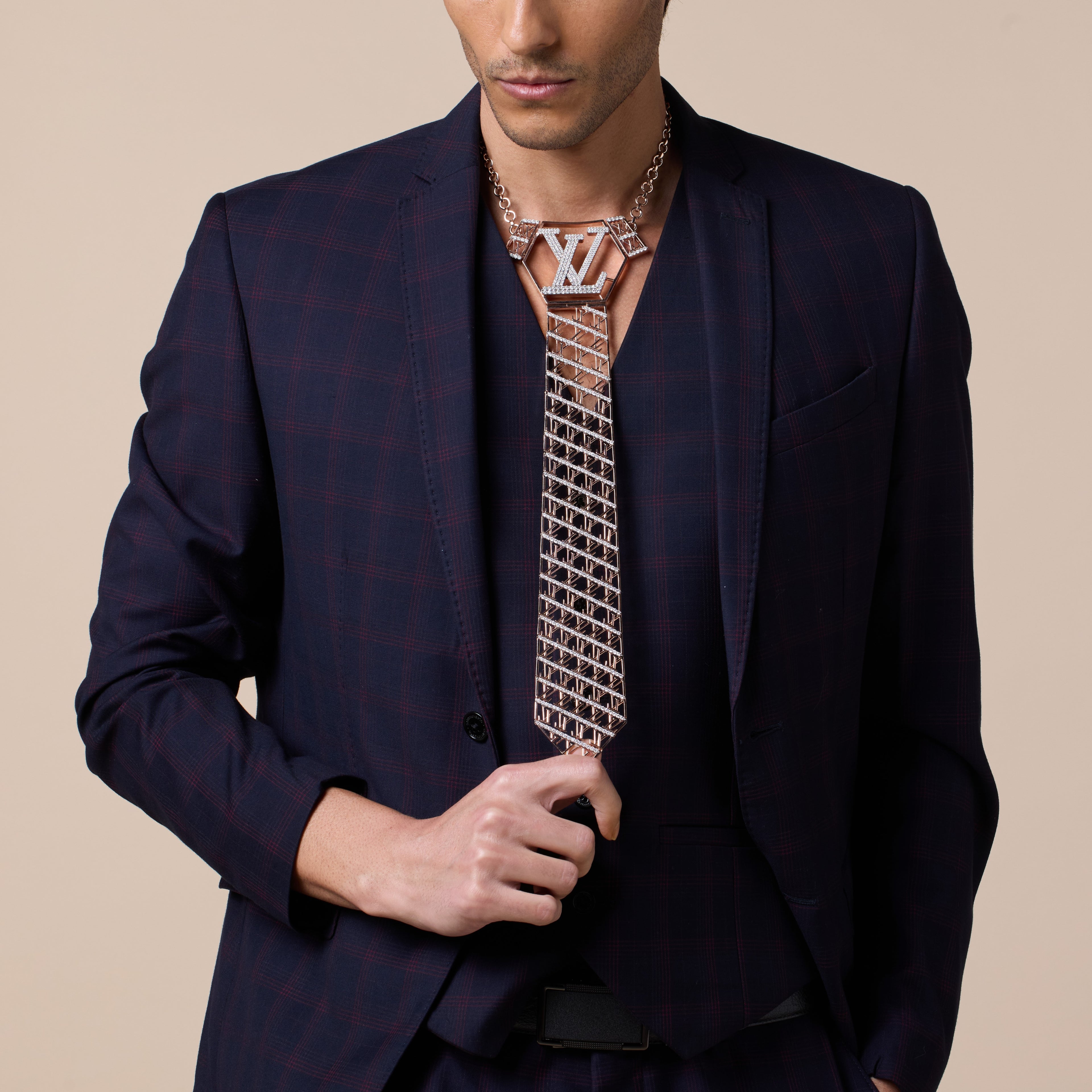 Tie Inspired by LV Logo