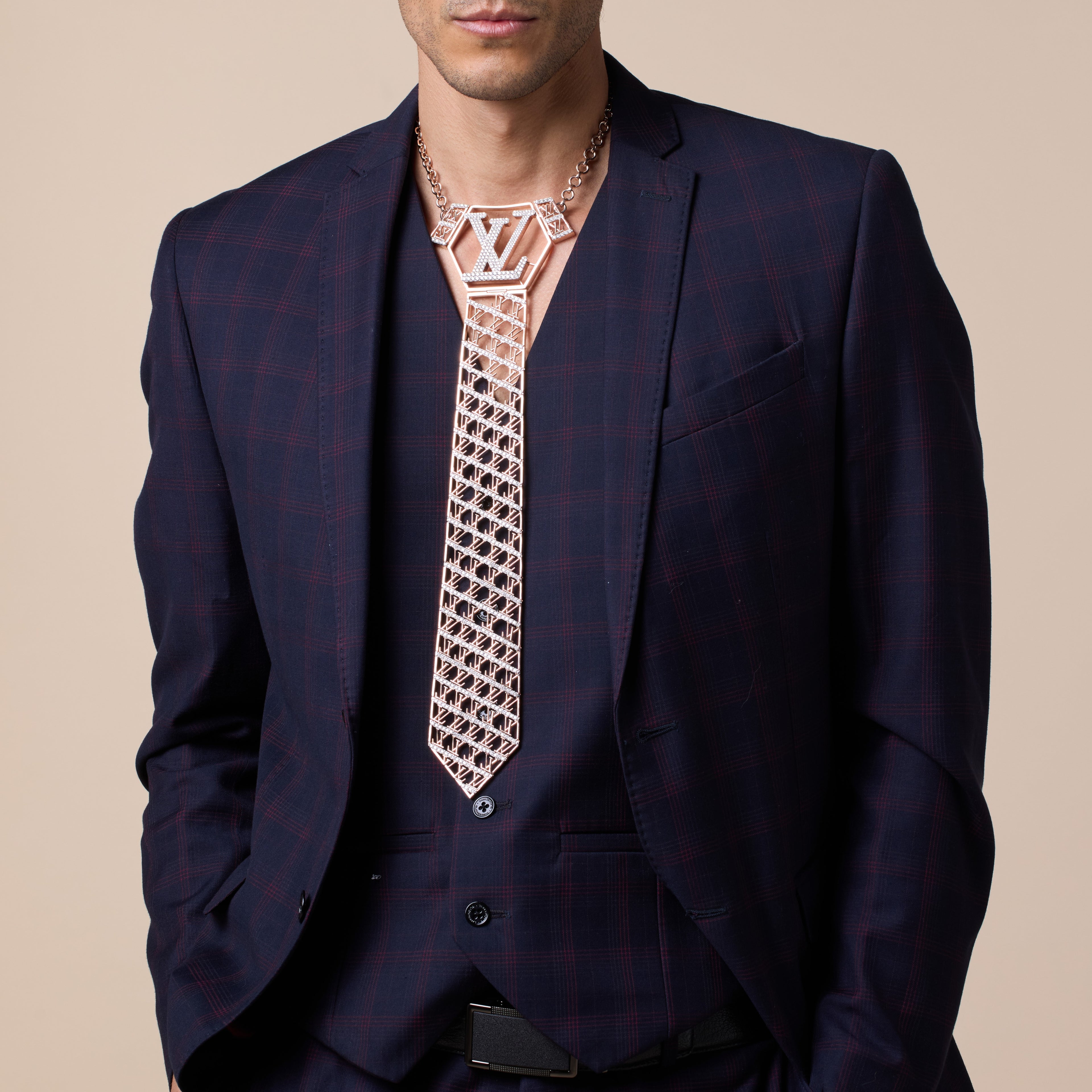 Tie Inspired by LV Logo