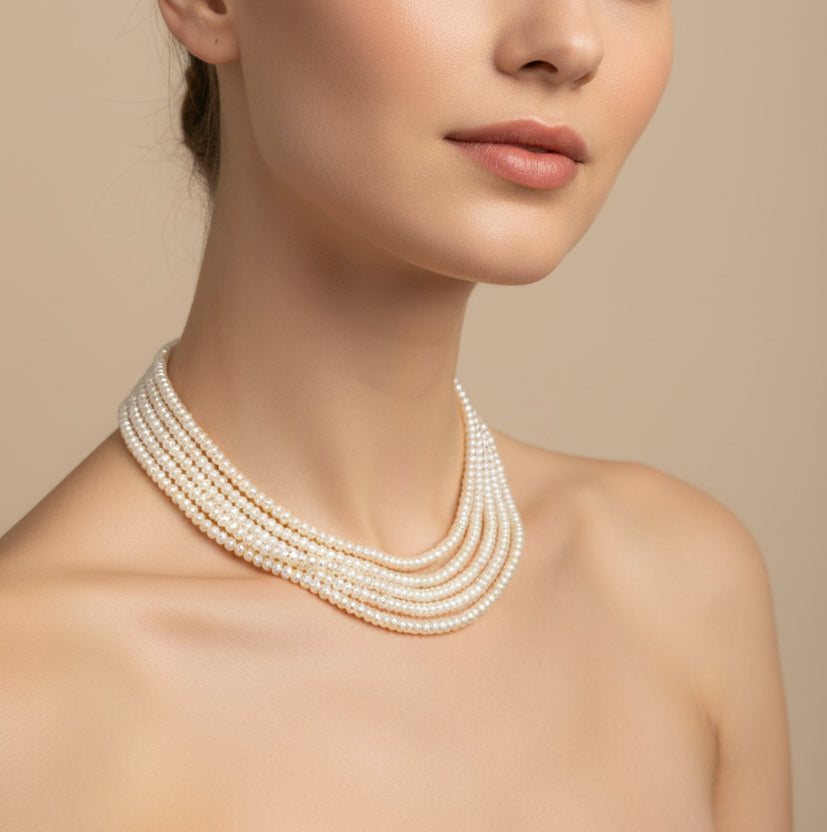 White Pearls - 5 lines Tavari