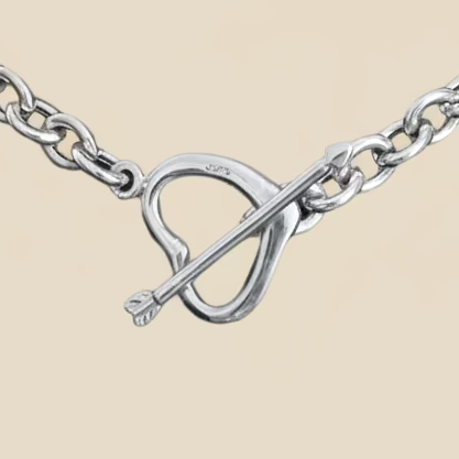 Heart & Arrow Oval Links Tavari