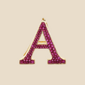 Letter A in Rubies Tavari
