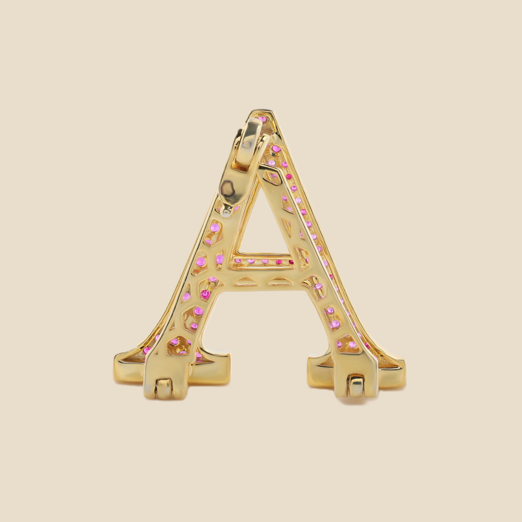 Letter A in Rubies Tavari