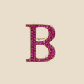 Letter B in Rubies Tavari