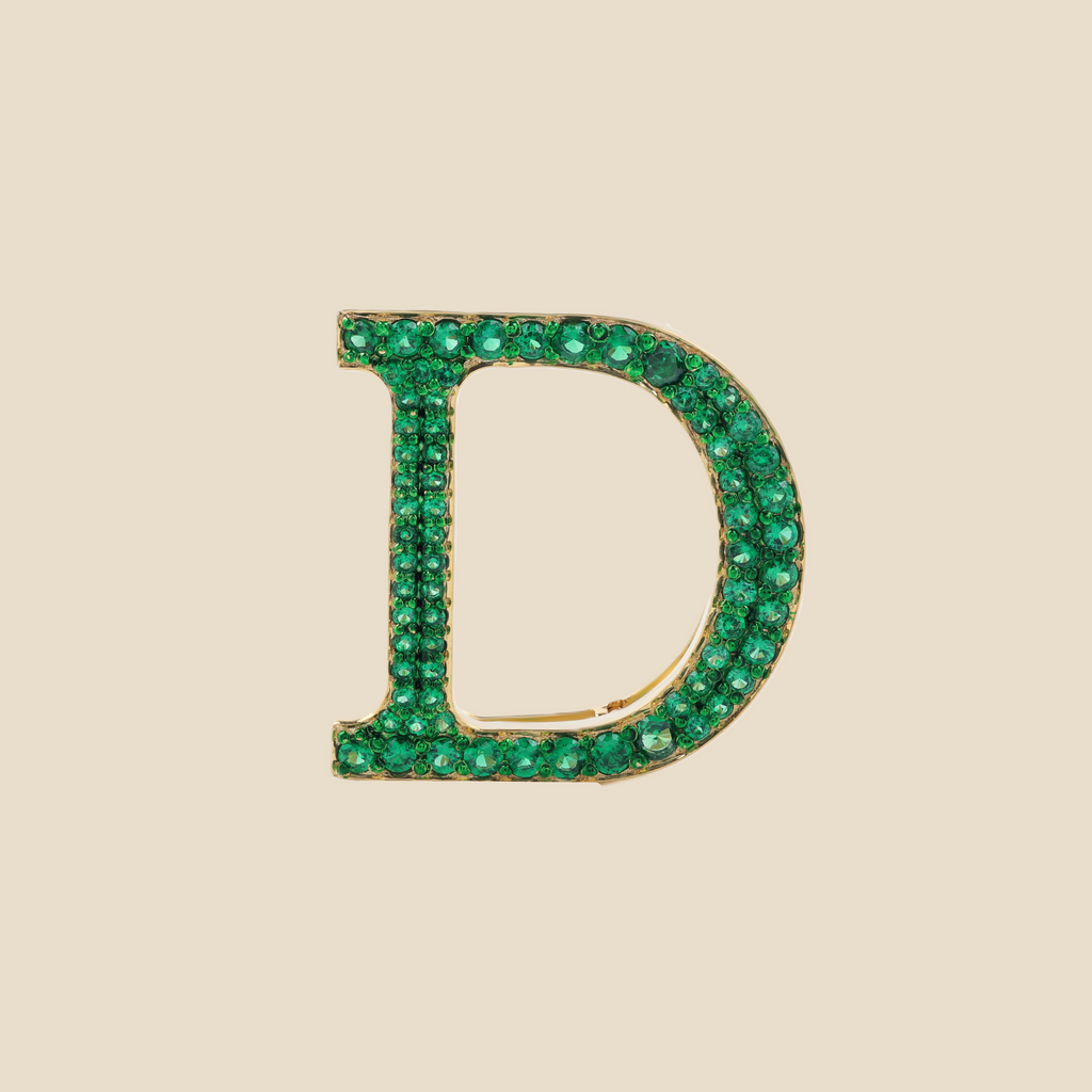 Letter D in Emeralds Tavari