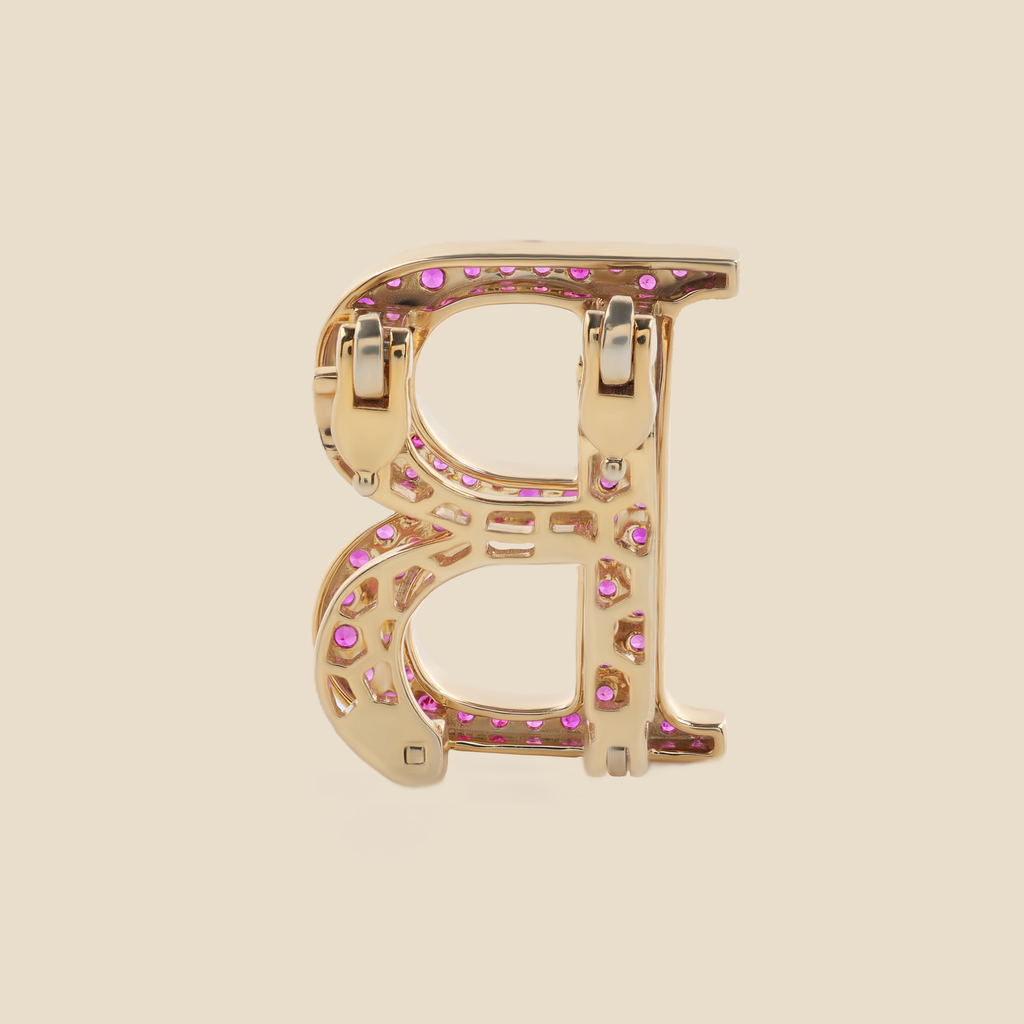 Letter B in Rubies Tavari
