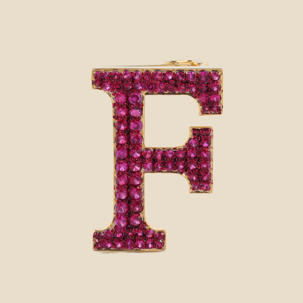 Letter F in Rubies Tavari