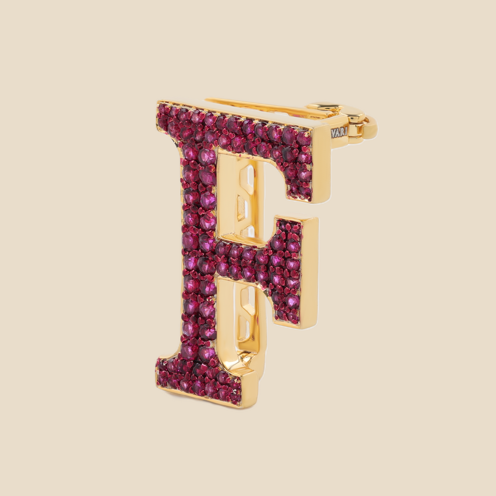 Letter F in Rubies Tavari