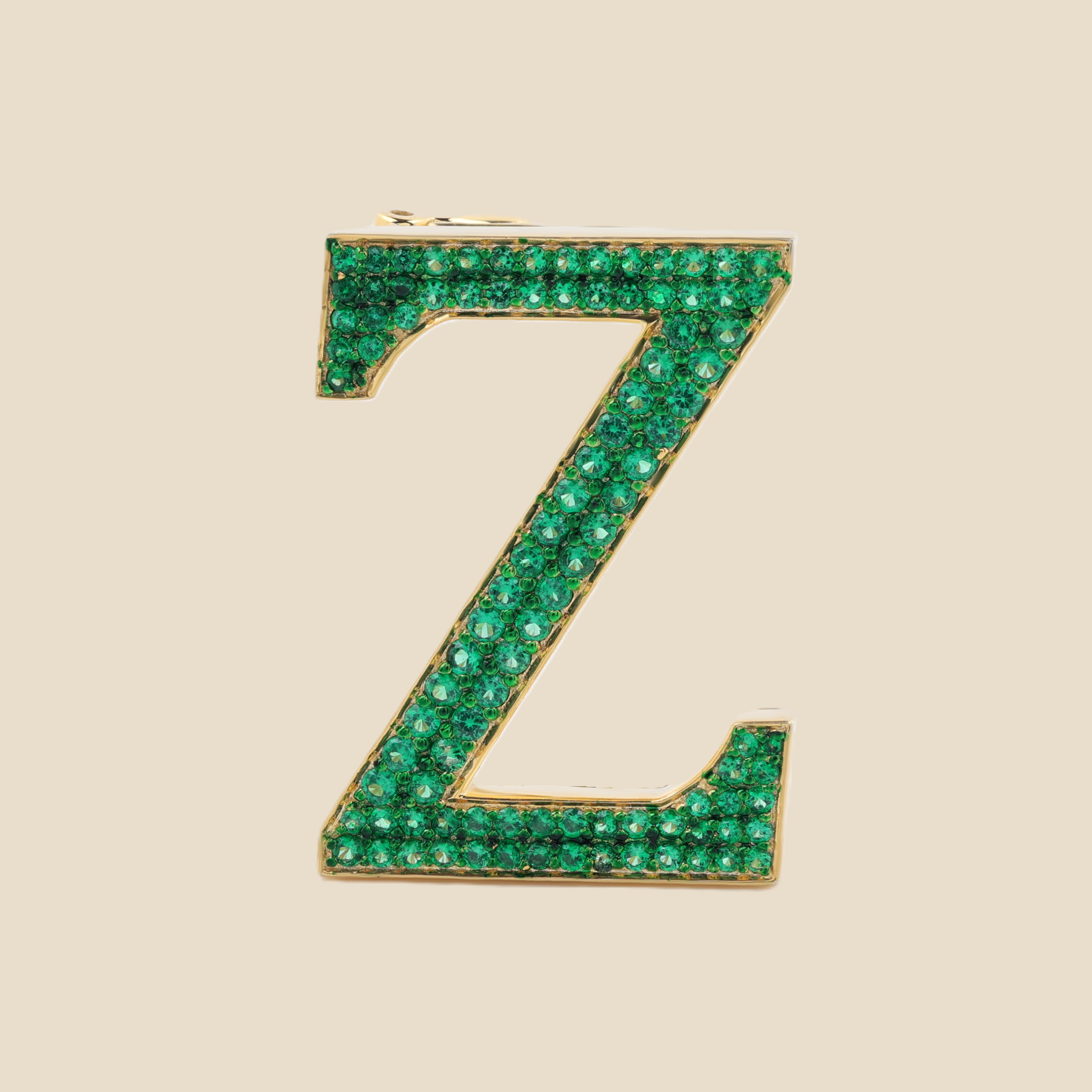 Letter Z in Emeralds Tavari