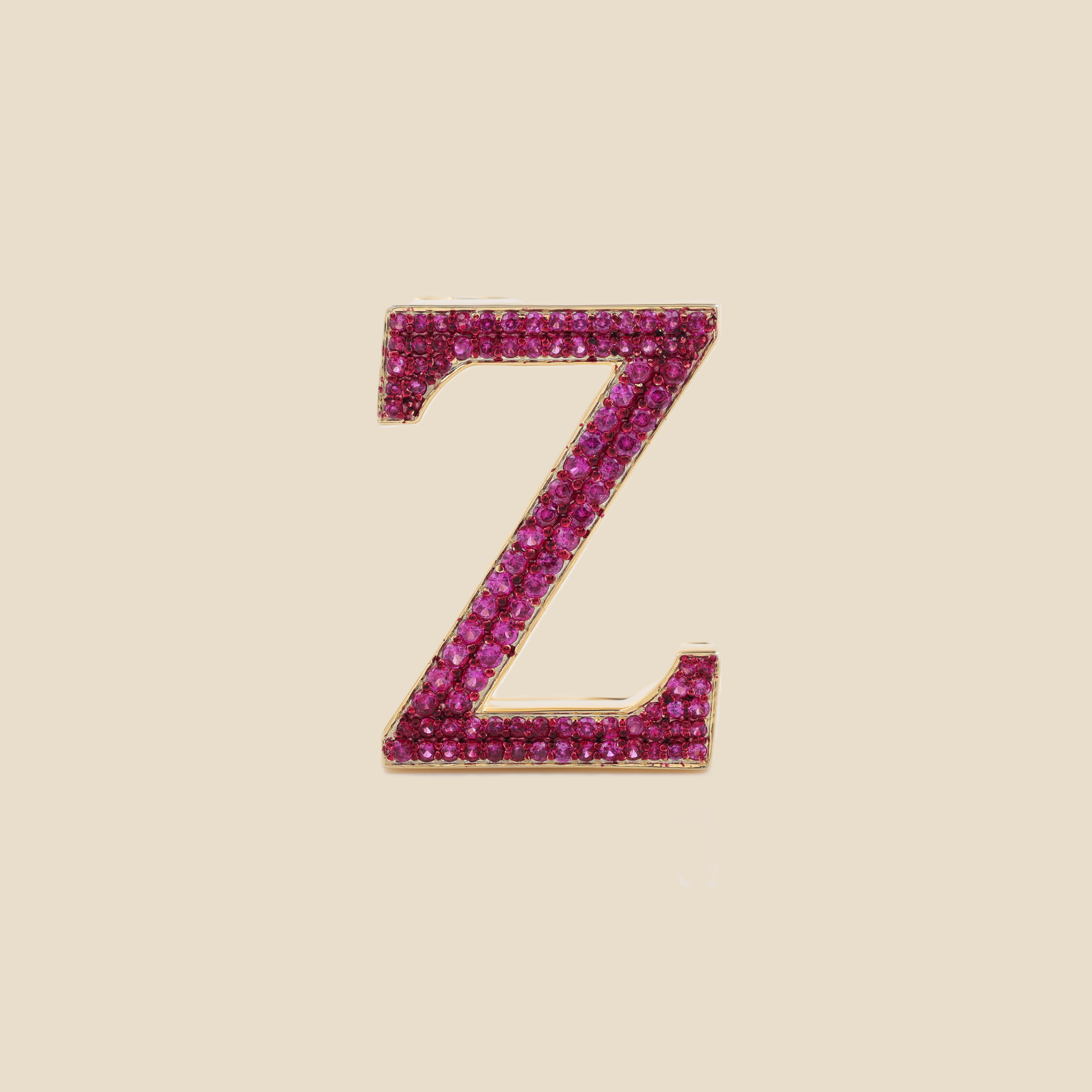 Letter Z in Rubies Tavari
