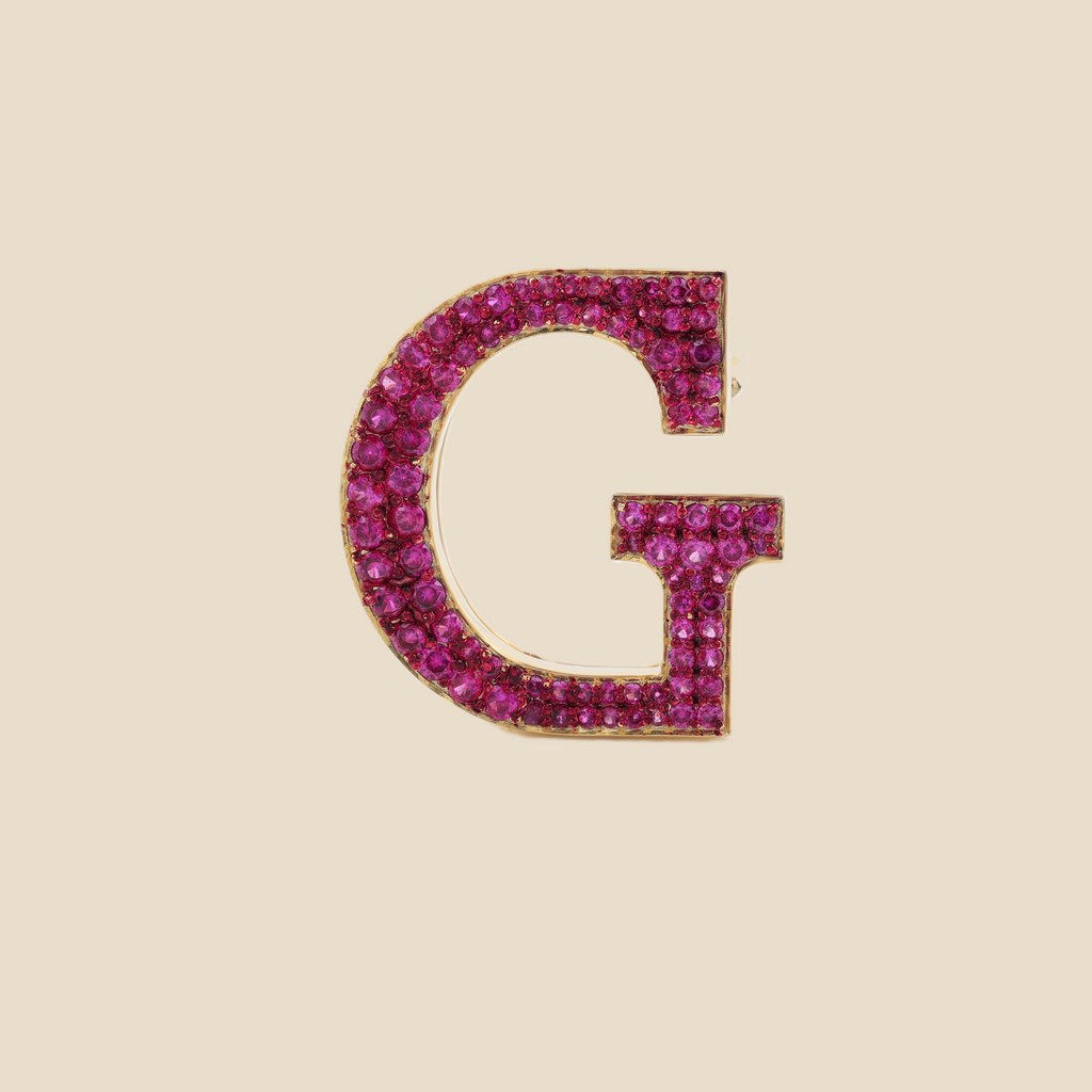 Letter G in Rubies Tavari