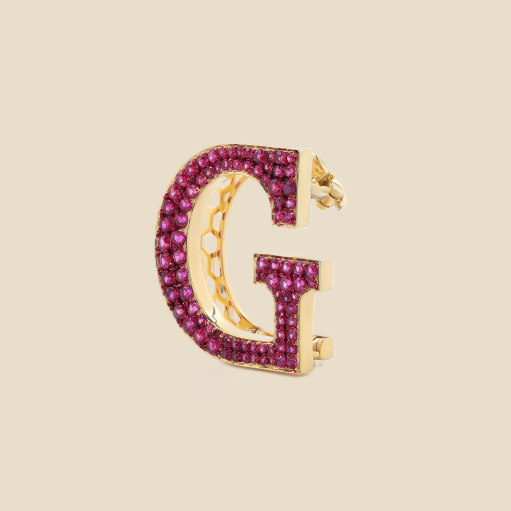 Letter G in Rubies Tavari