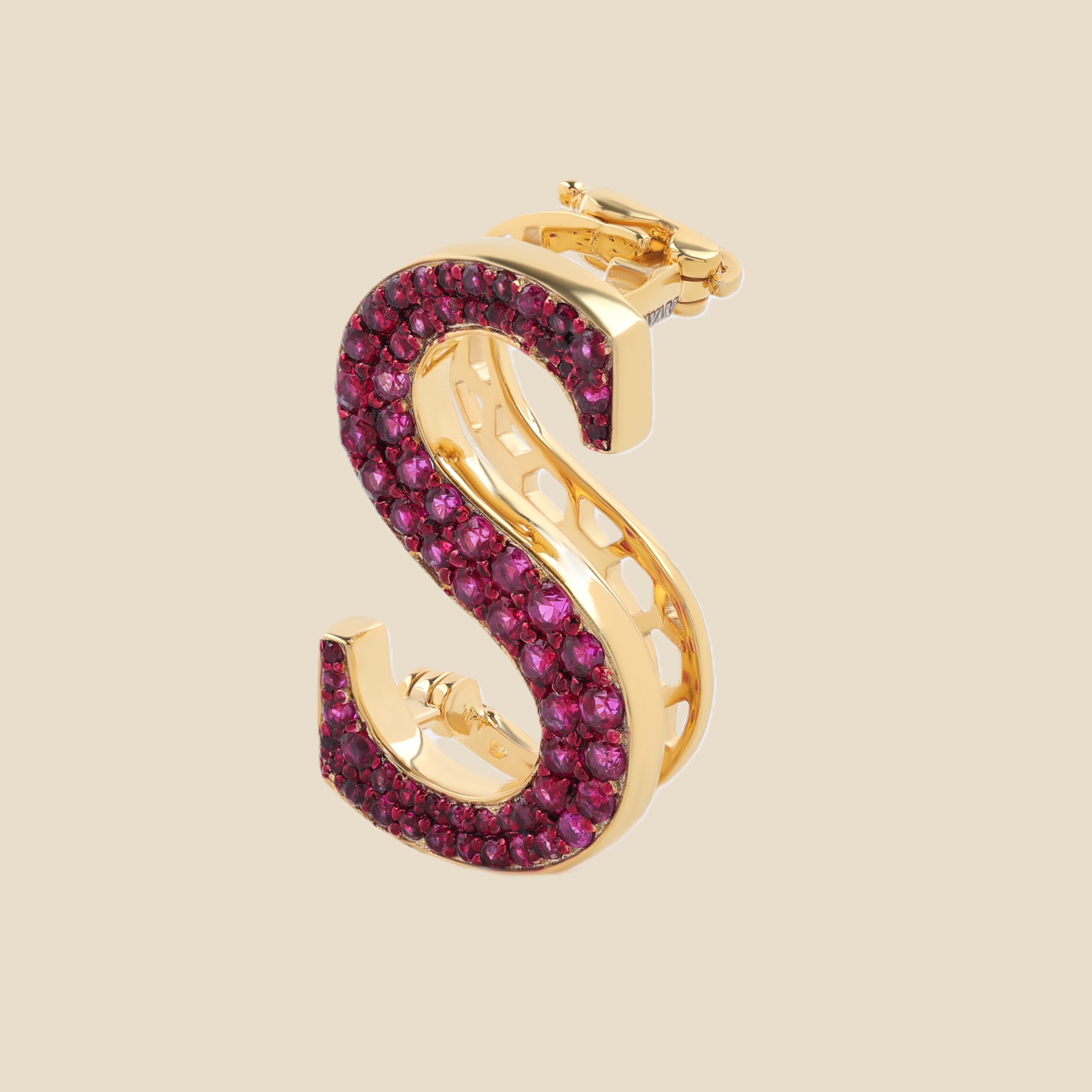 Letter S In Rubies Tavari