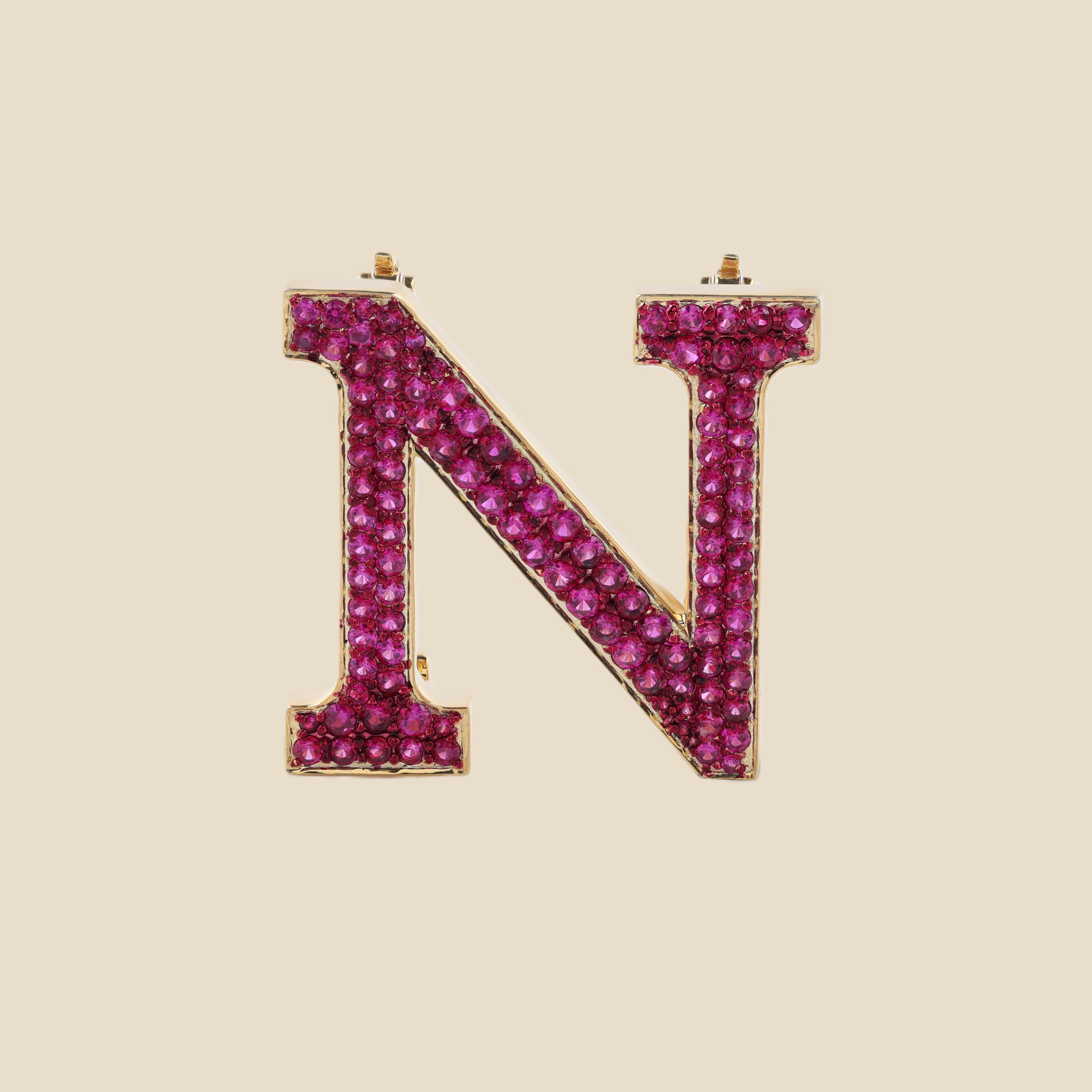Letter N In Rubies Tavari