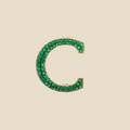 Letter C in Emerald Tavari