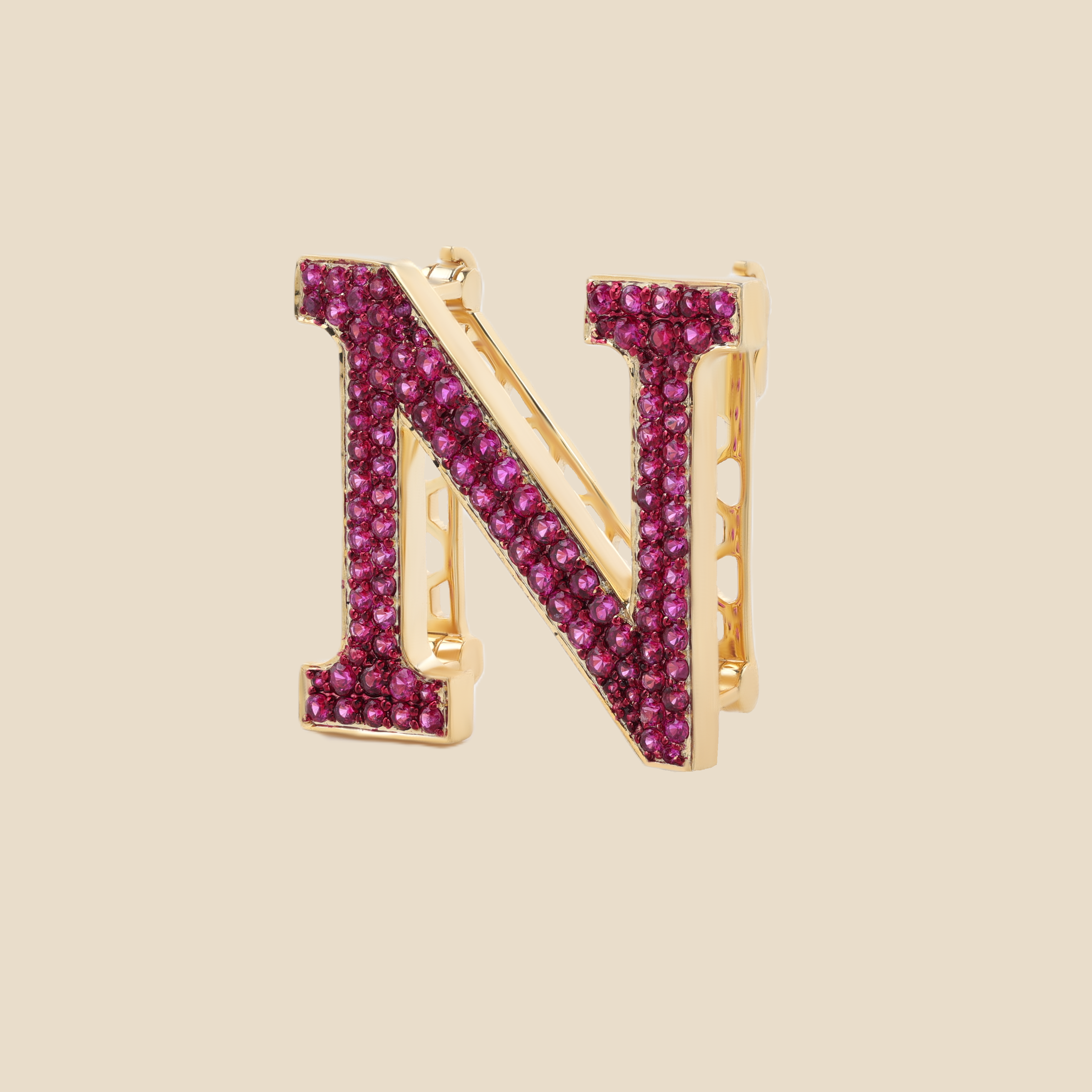Letter N In Rubies Tavari