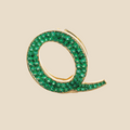 Letter Q In Emerald Tavari