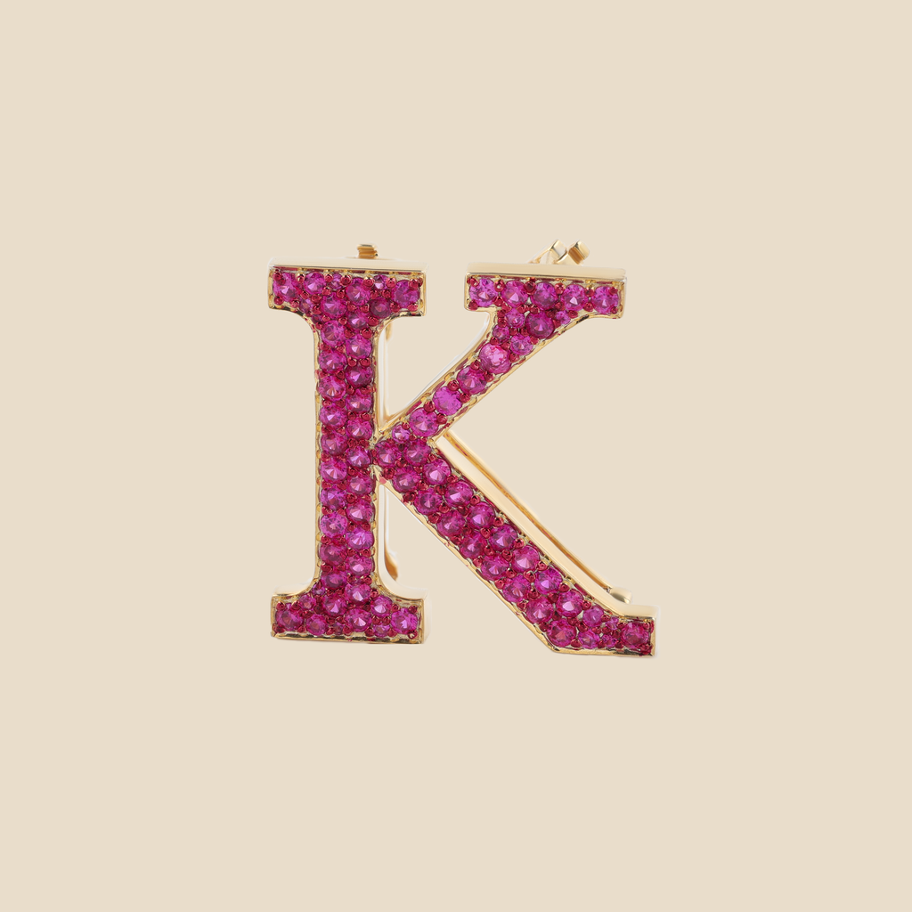 Letter K in Rubies Tavari