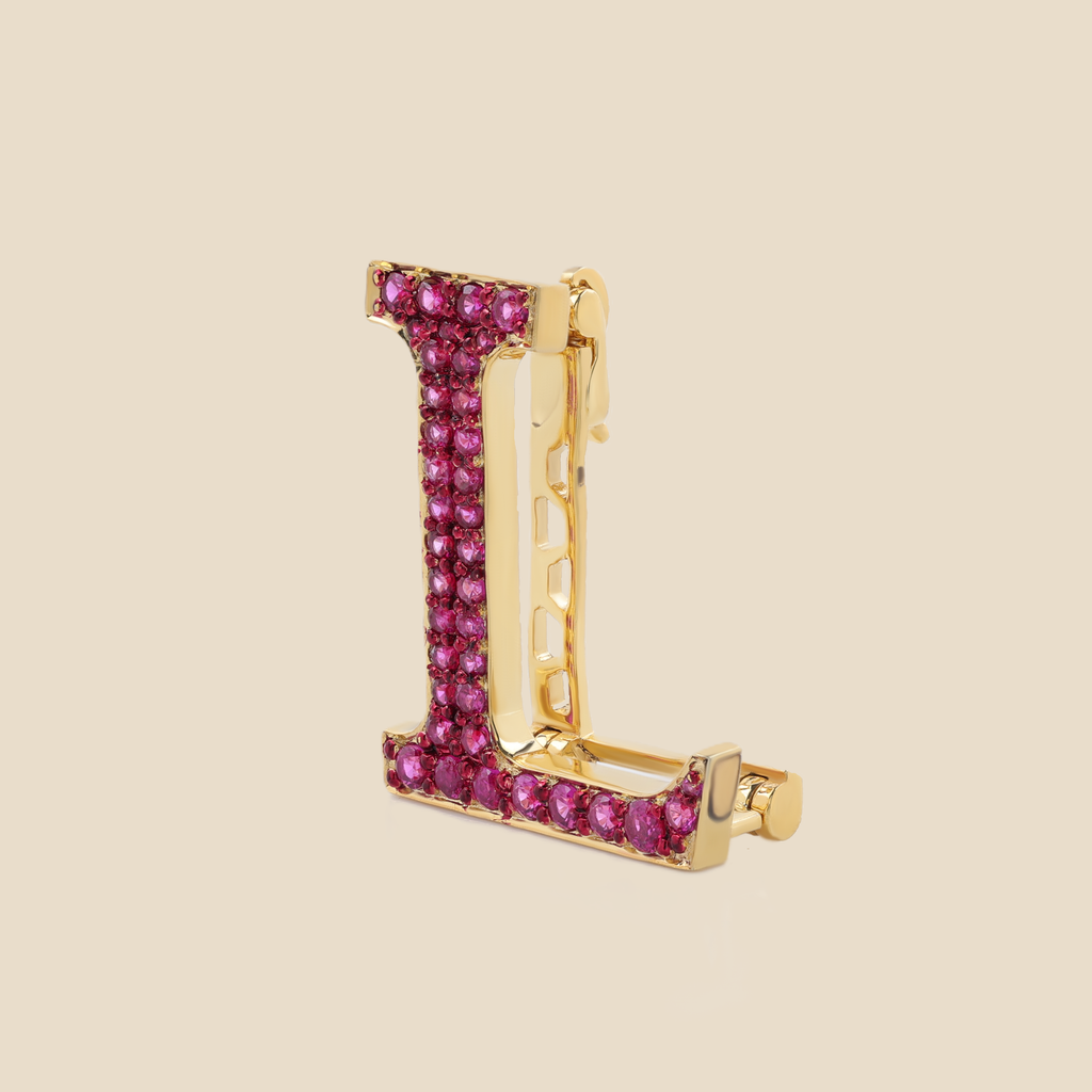 Letter L In Rubies Tavari