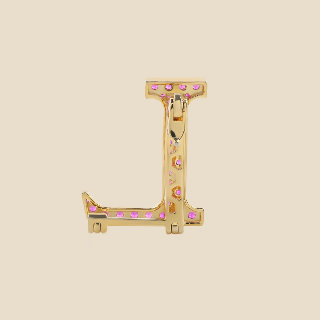 Letter L In Rubies Tavari