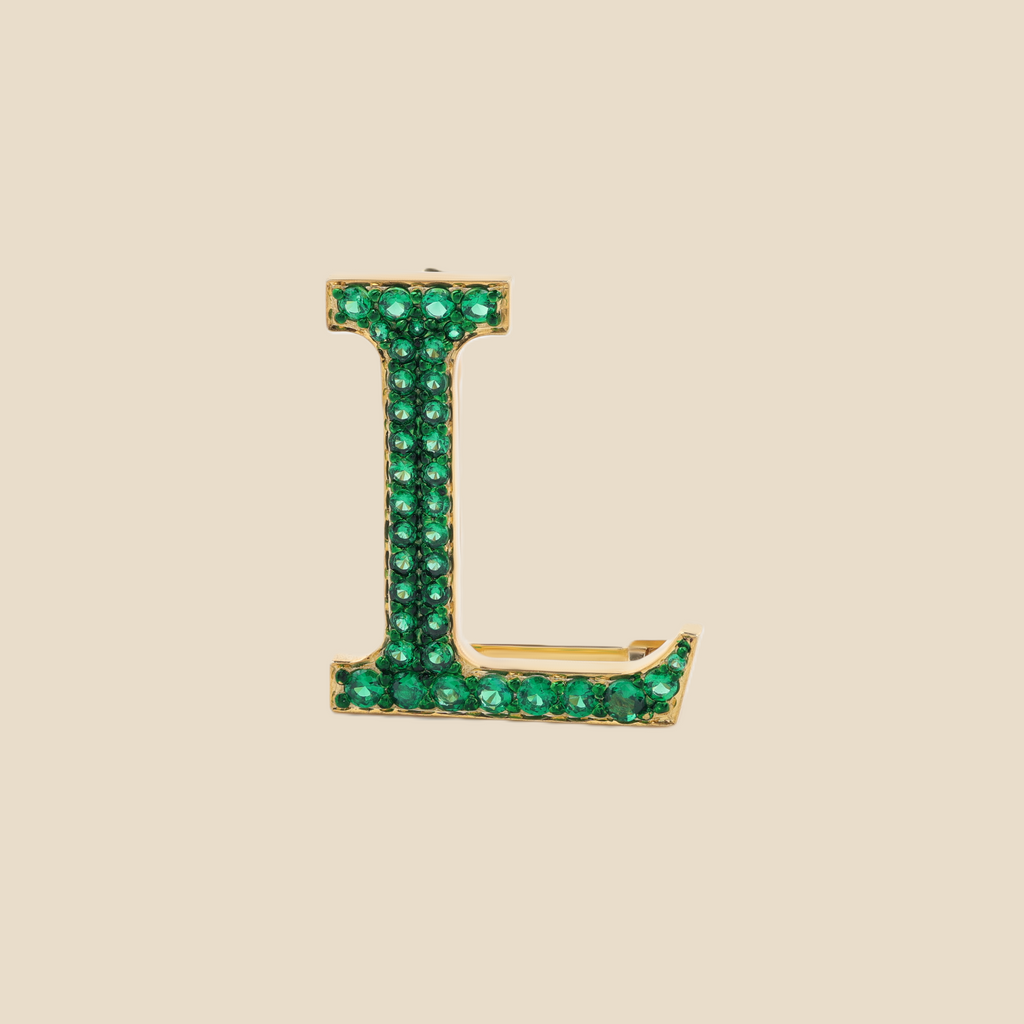 Letter L In Emerald Tavari