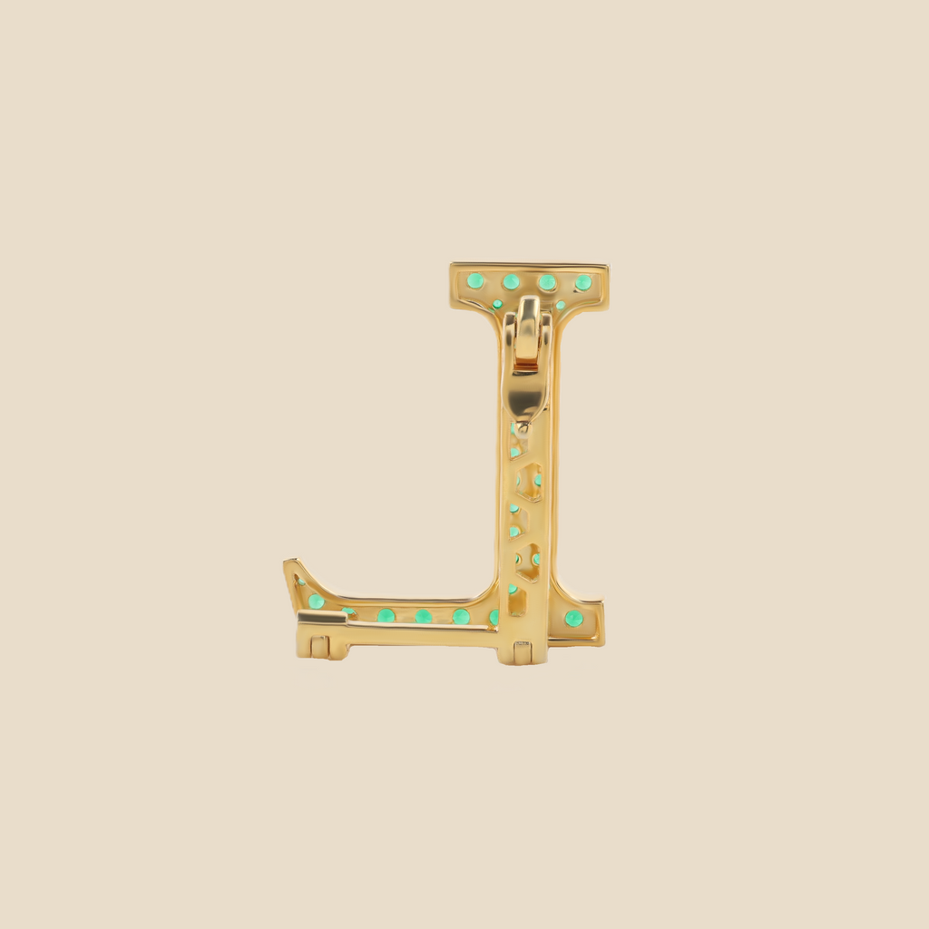 Letter L In Emerald Tavari
