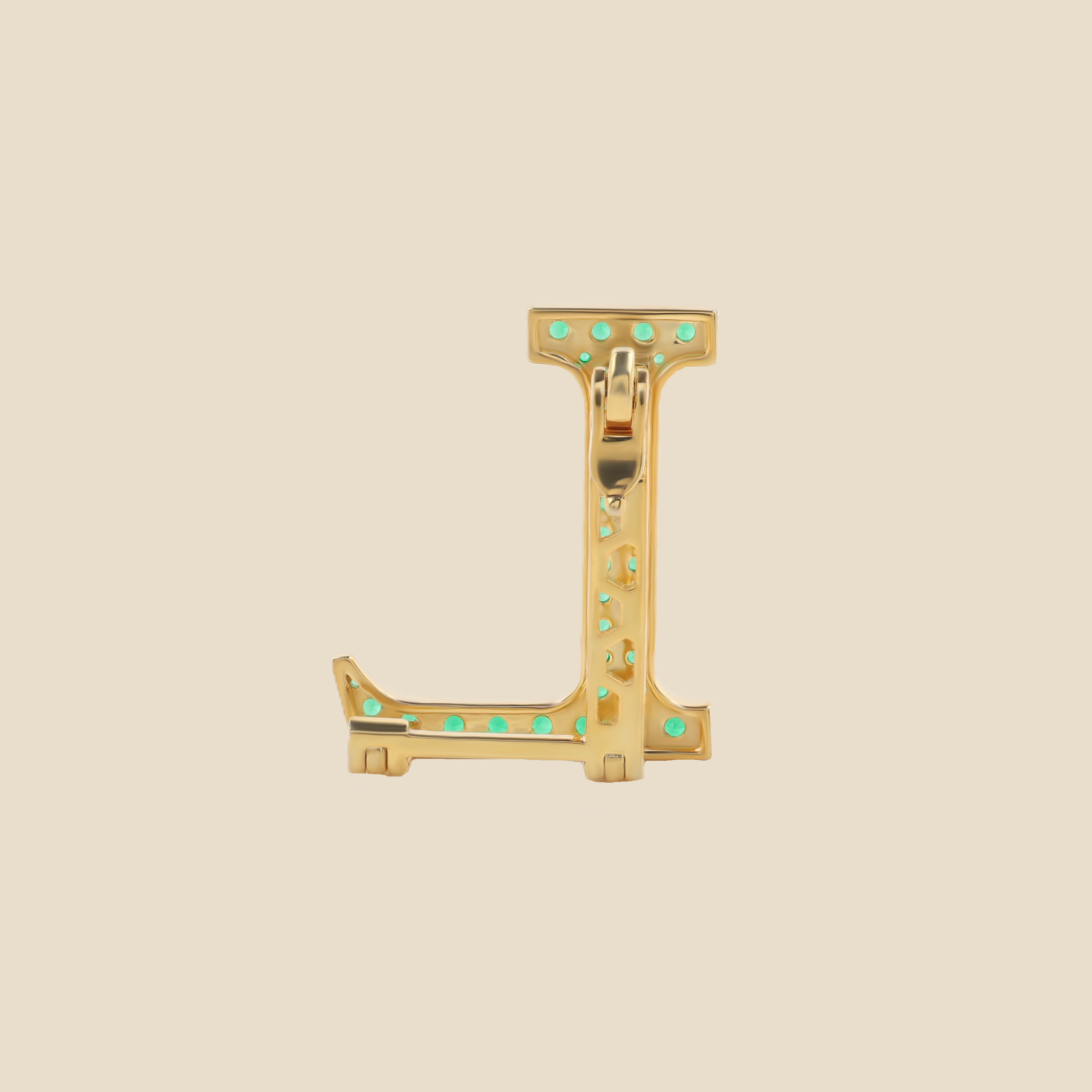 Letter L In Emerald Tavari