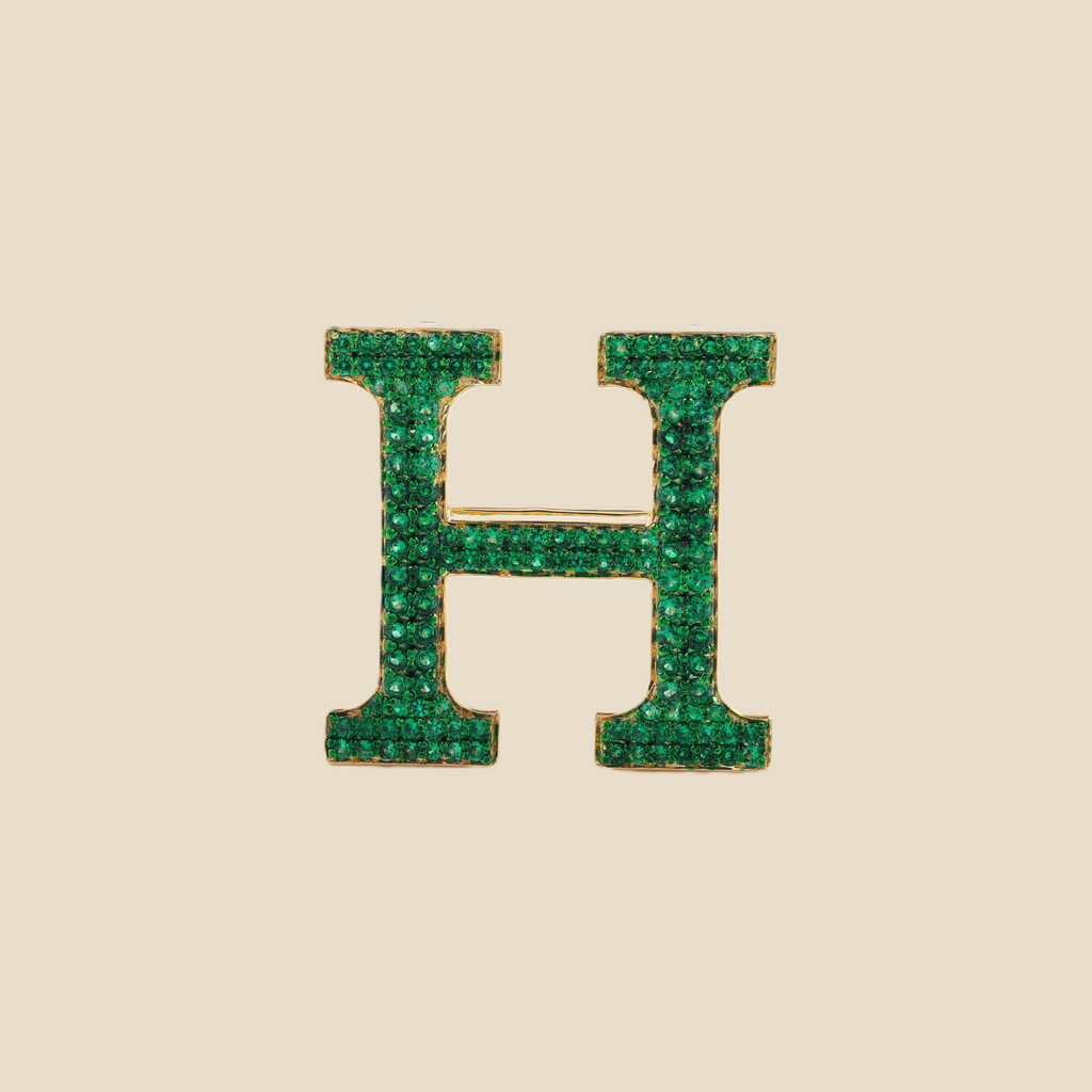 Letter H in Emeralds Tavari
