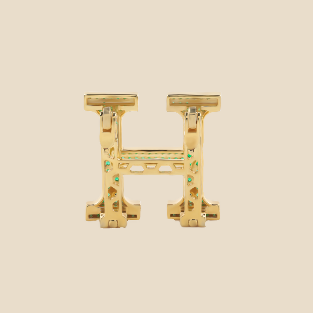 Letter H in Emeralds Tavari
