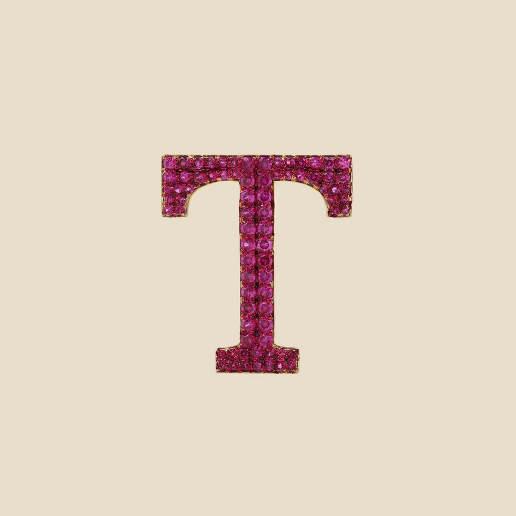 Letter T in Rubies Tavari