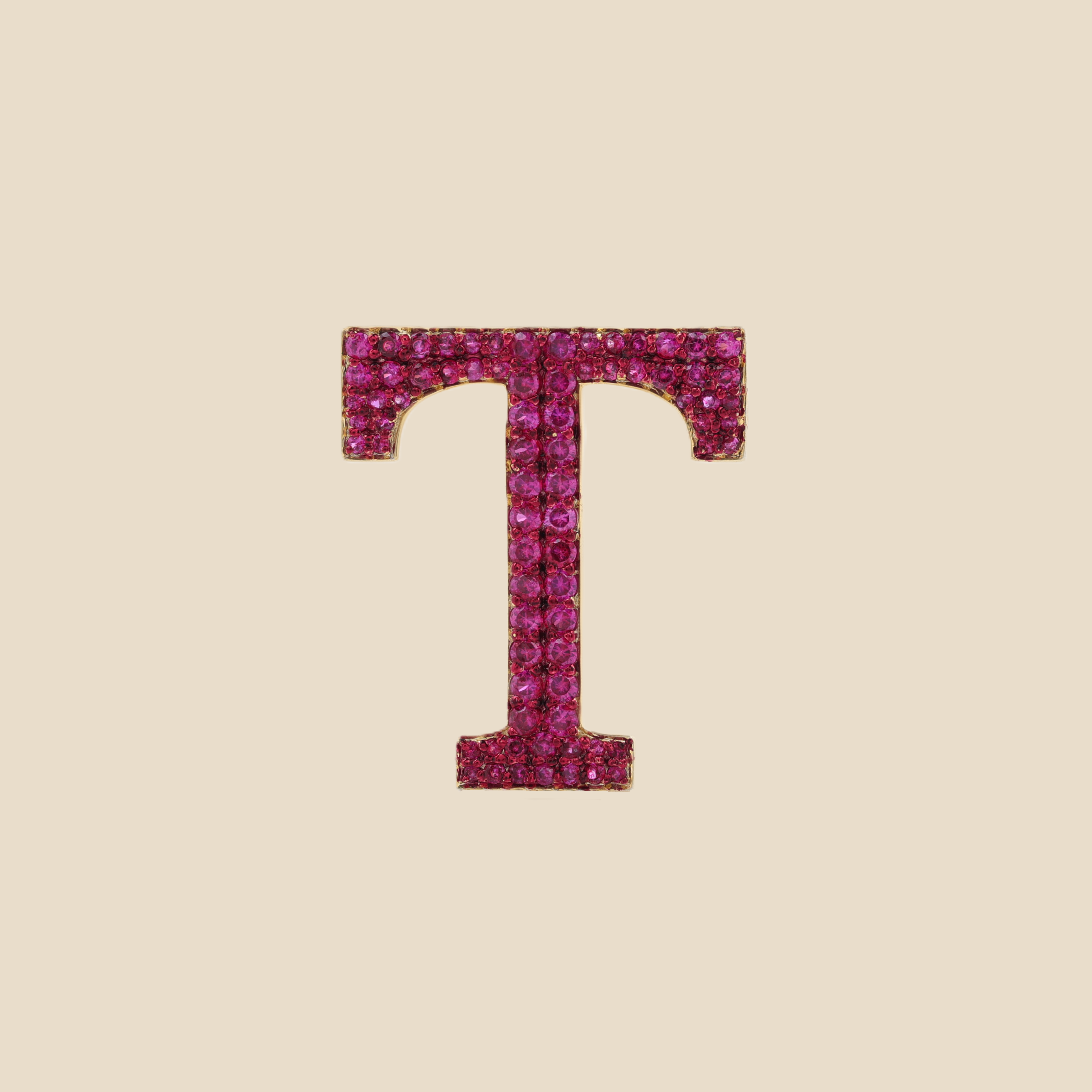 Letter T in Rubies Tavari