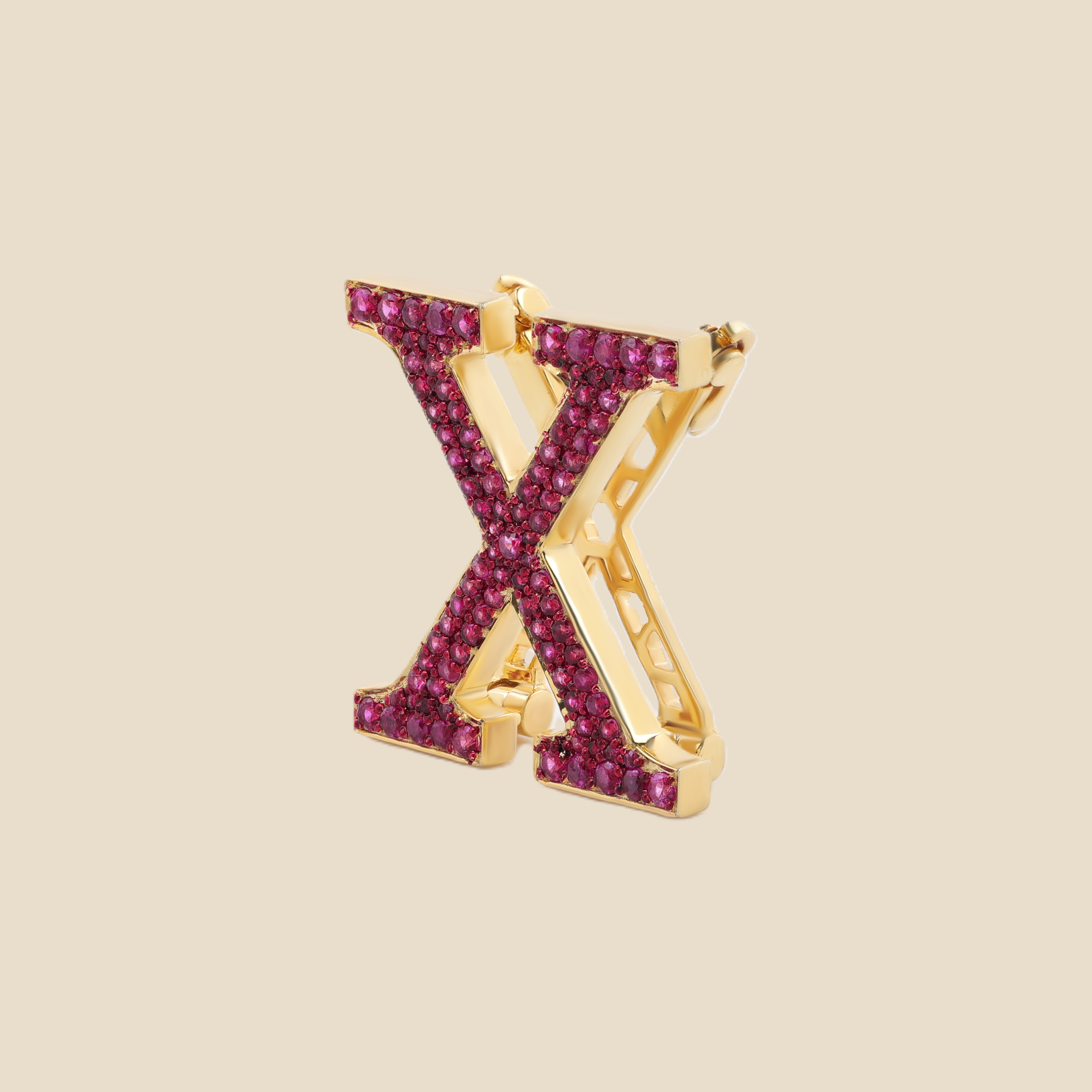 Letter X in Rubies Tavari