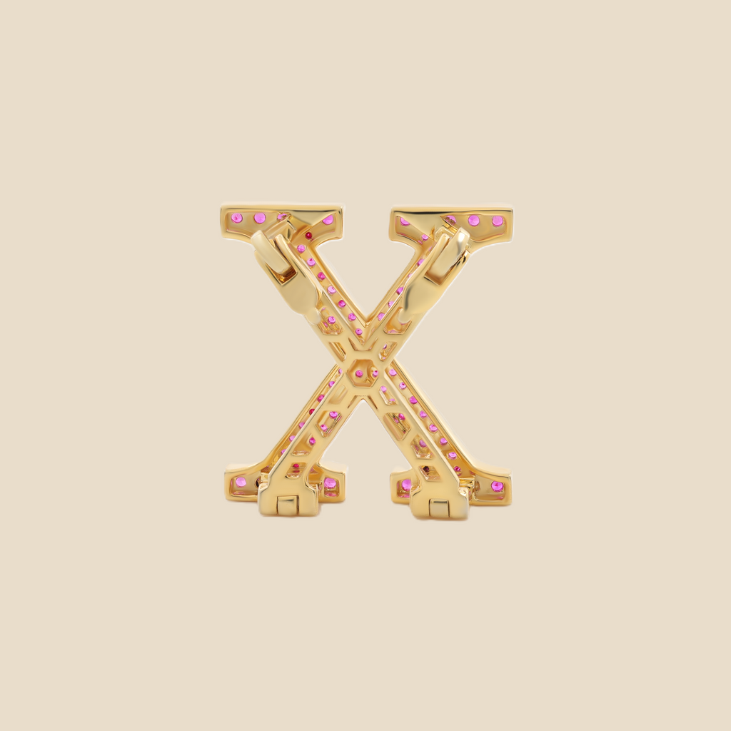 Letter X in Rubies Tavari