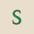 Letter S In Emeralds Tavari