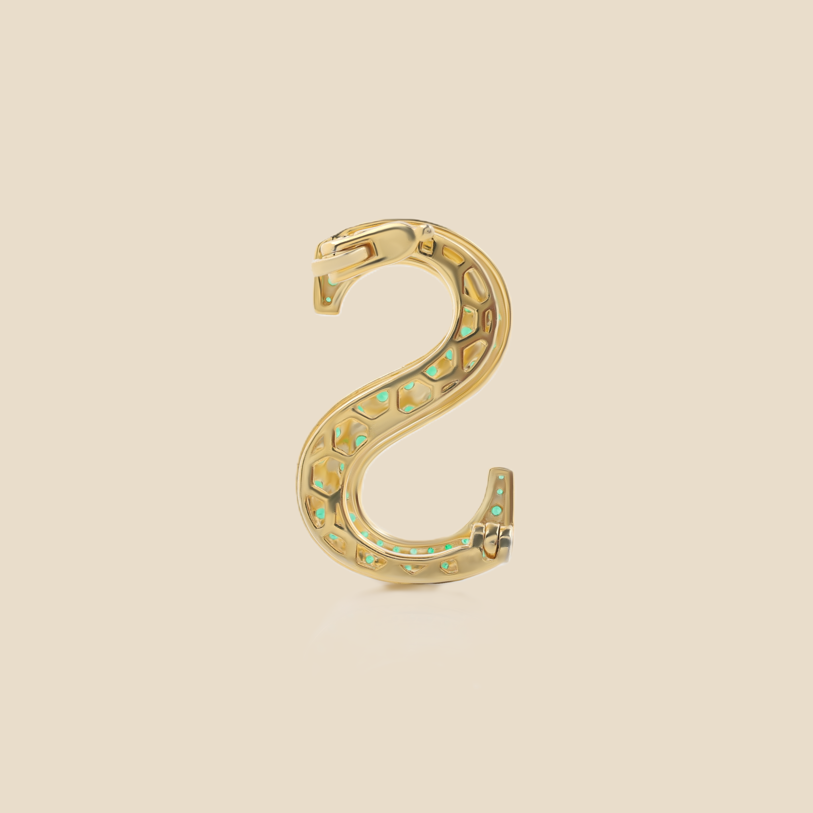 Letter S In Emeralds Tavari