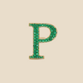Letter P In Emerald Tavari