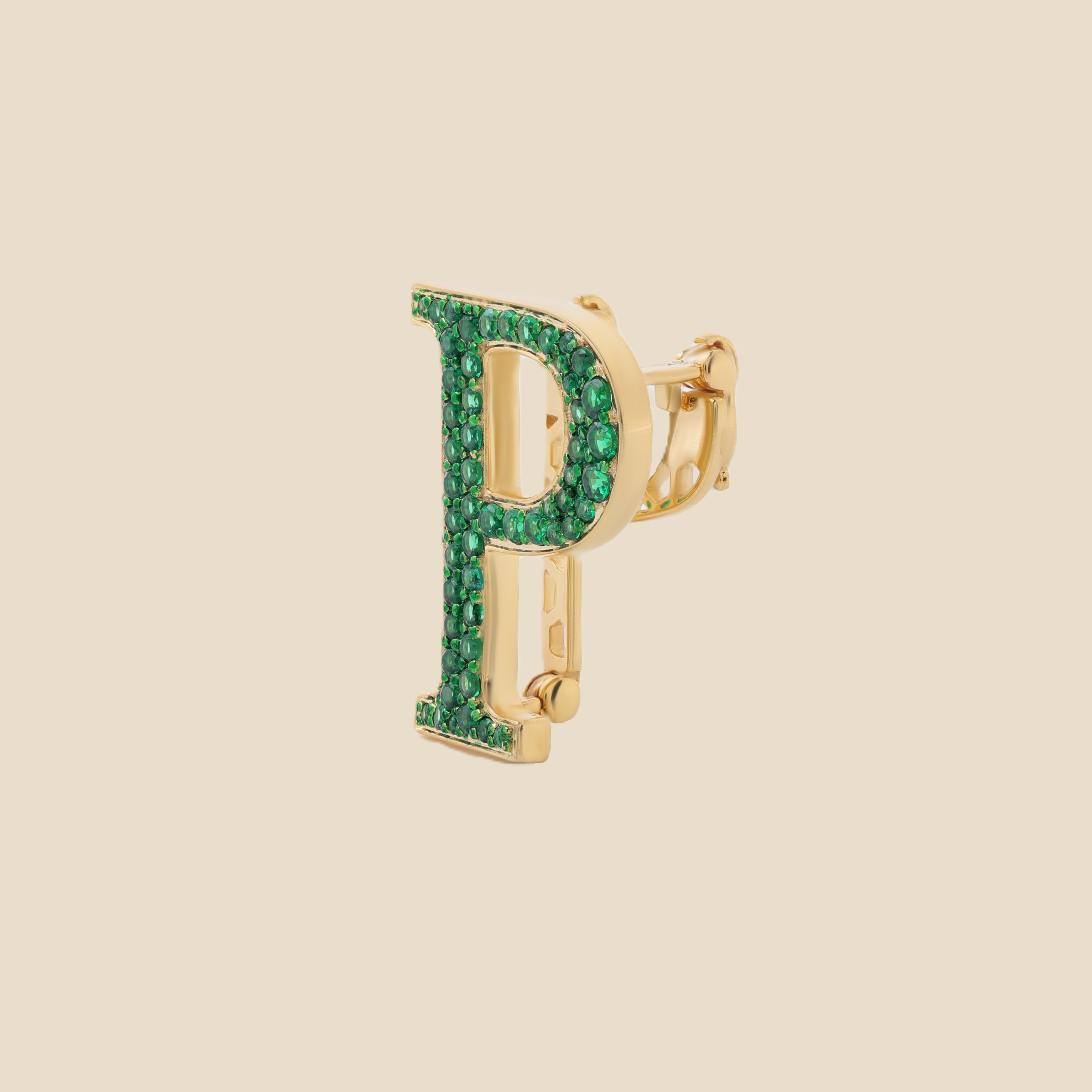 Letter P In Emerald Tavari