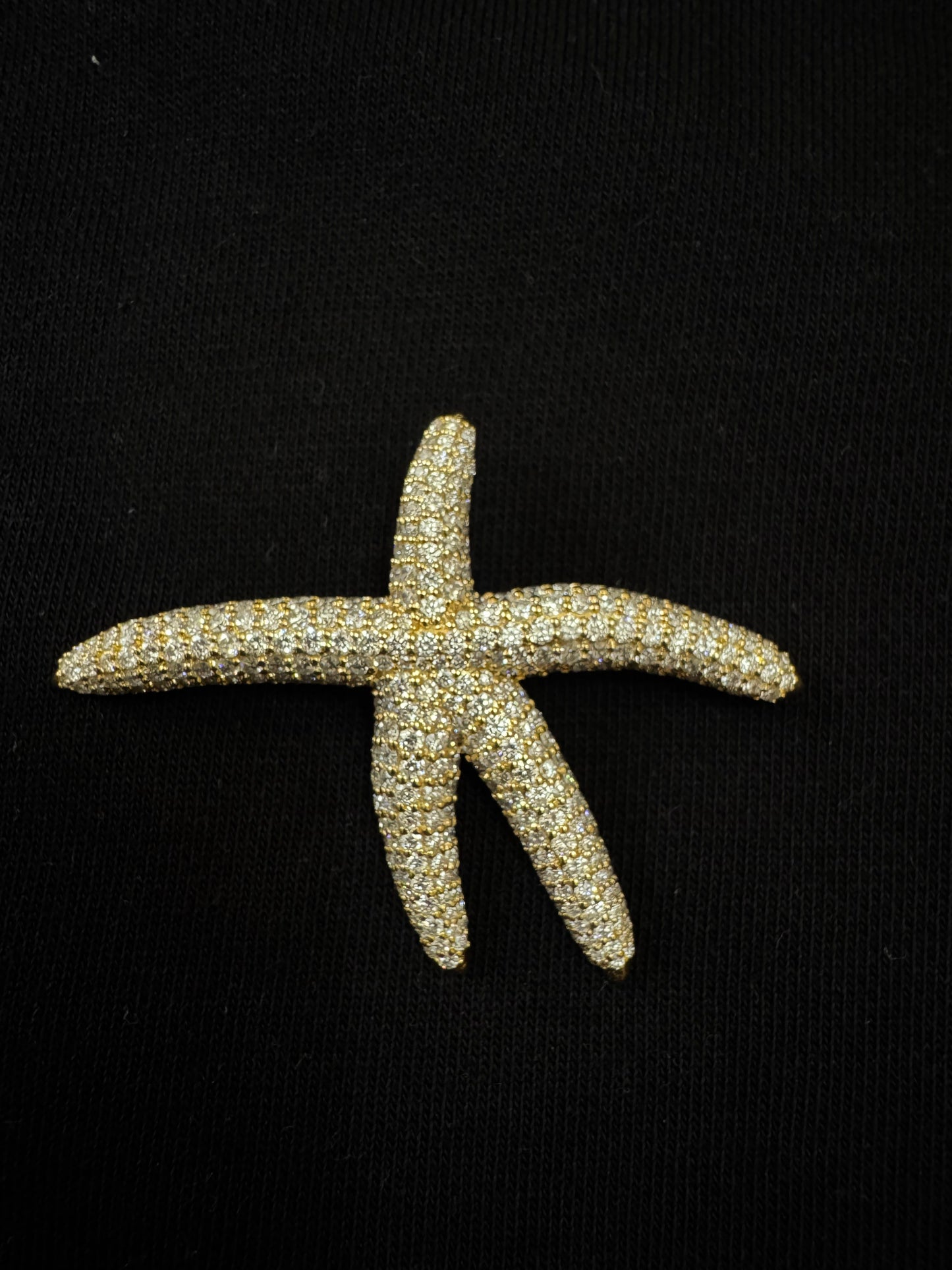 Starfish Diamond Studded Brooch