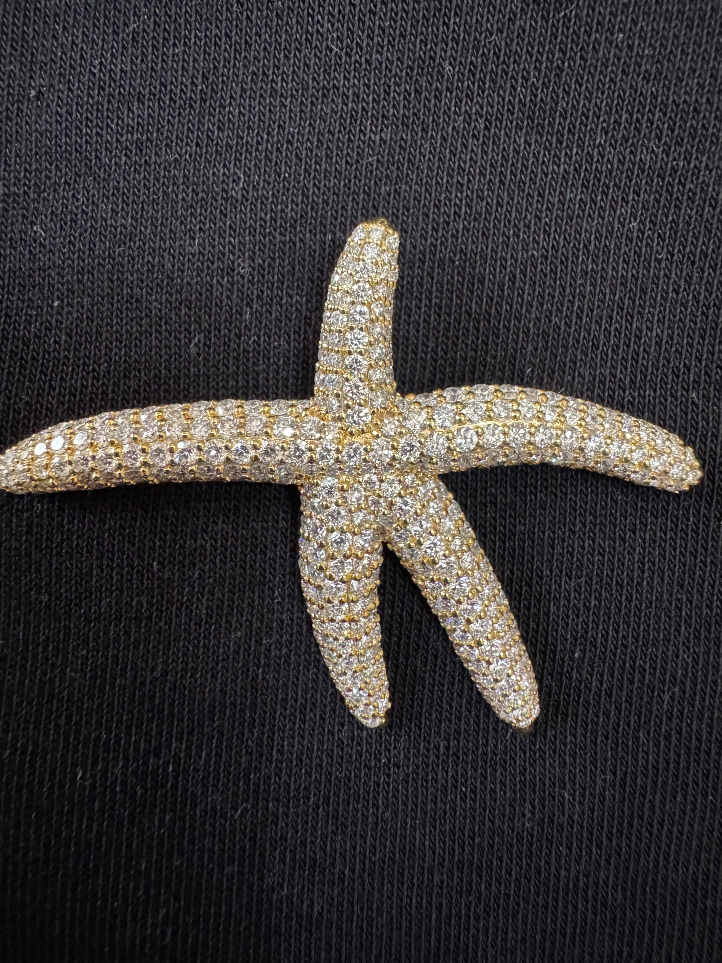 Starfish Diamond Studded Brooch