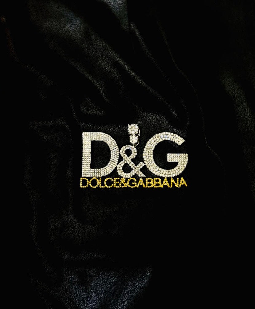 Dolce and Gabbana diamond studded pendant