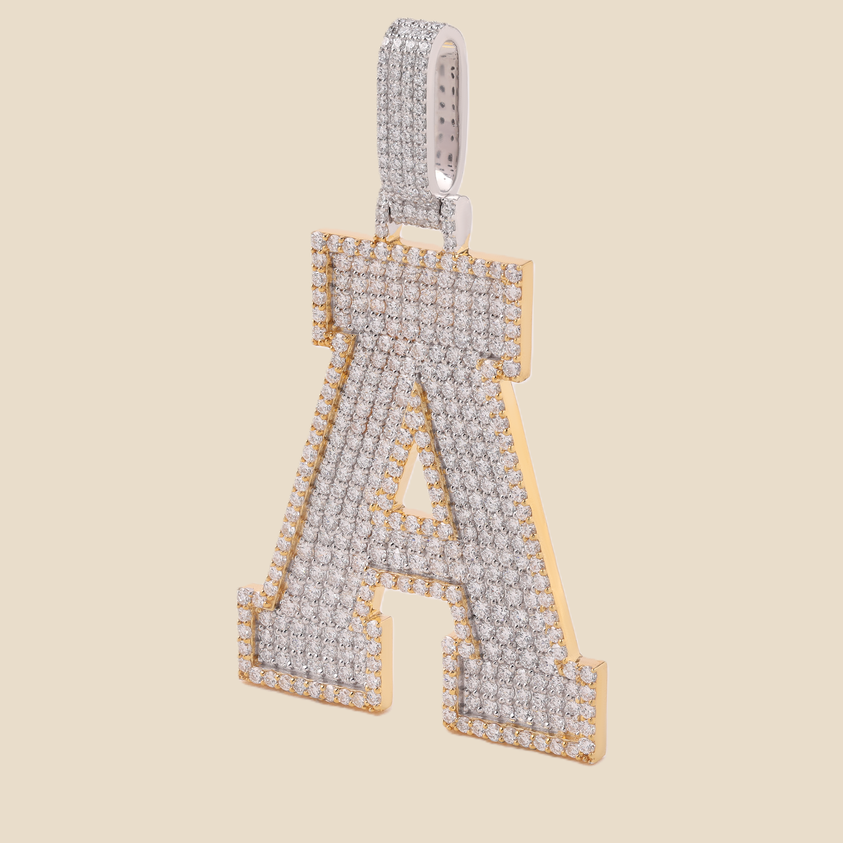 Letter A iced out Tavari