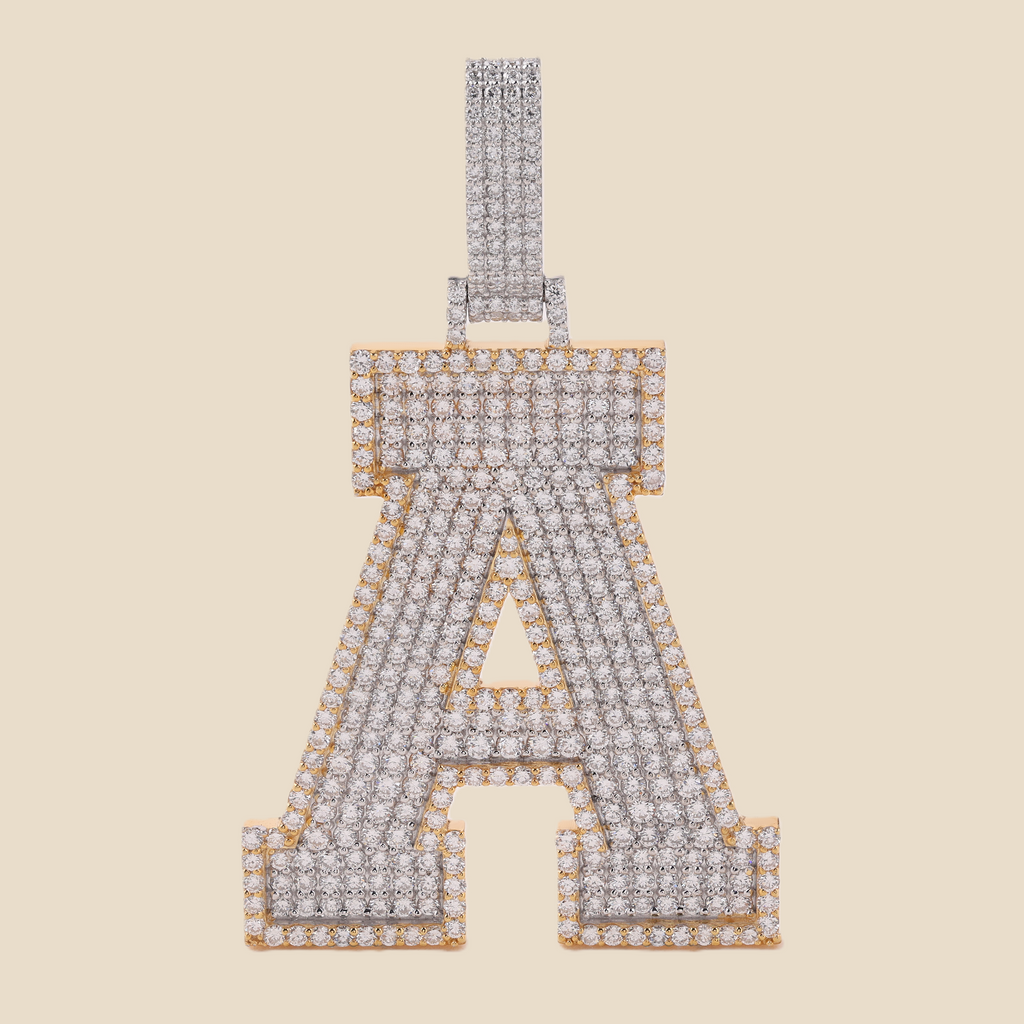 Letter A iced out Tavari