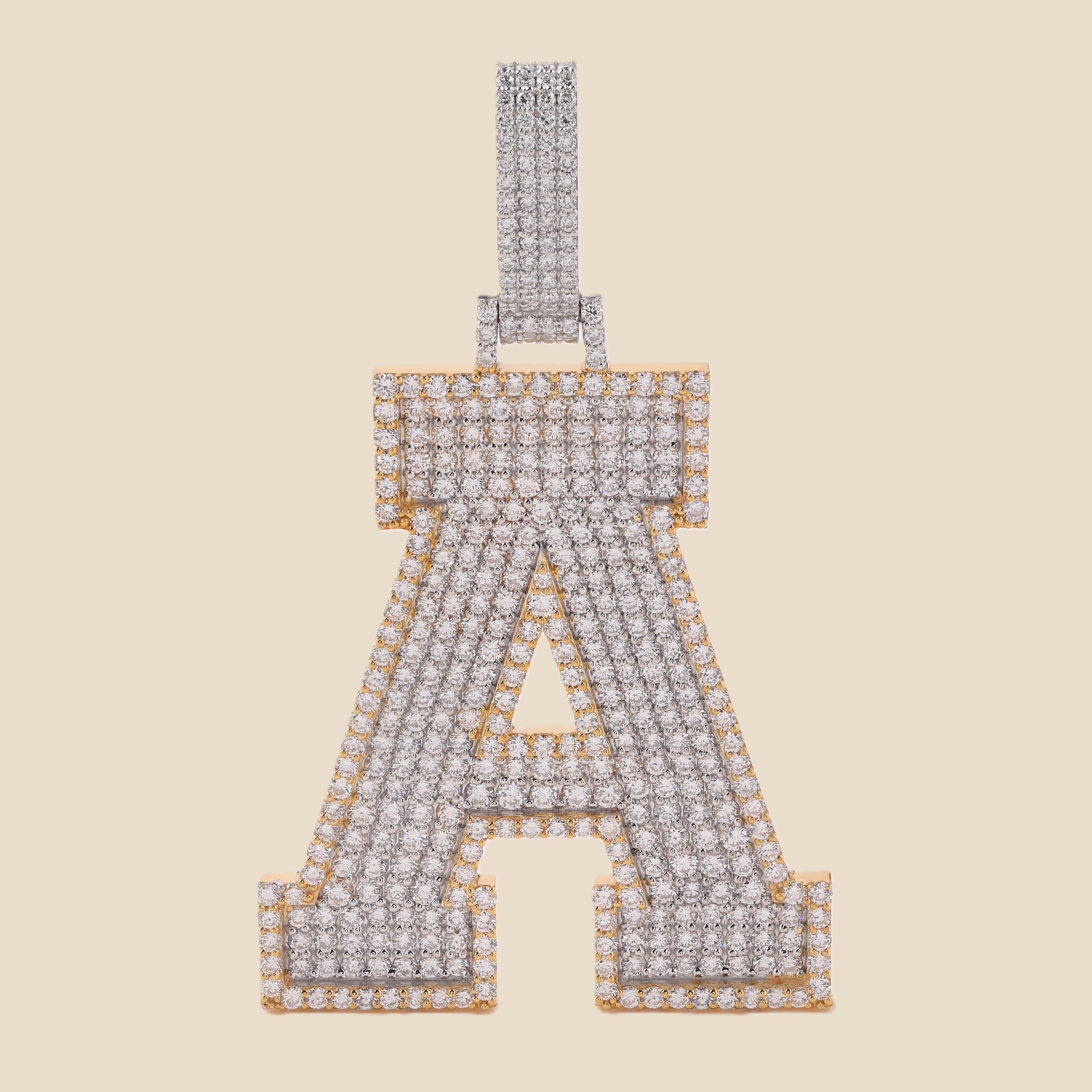 Letter A iced out Tavari
