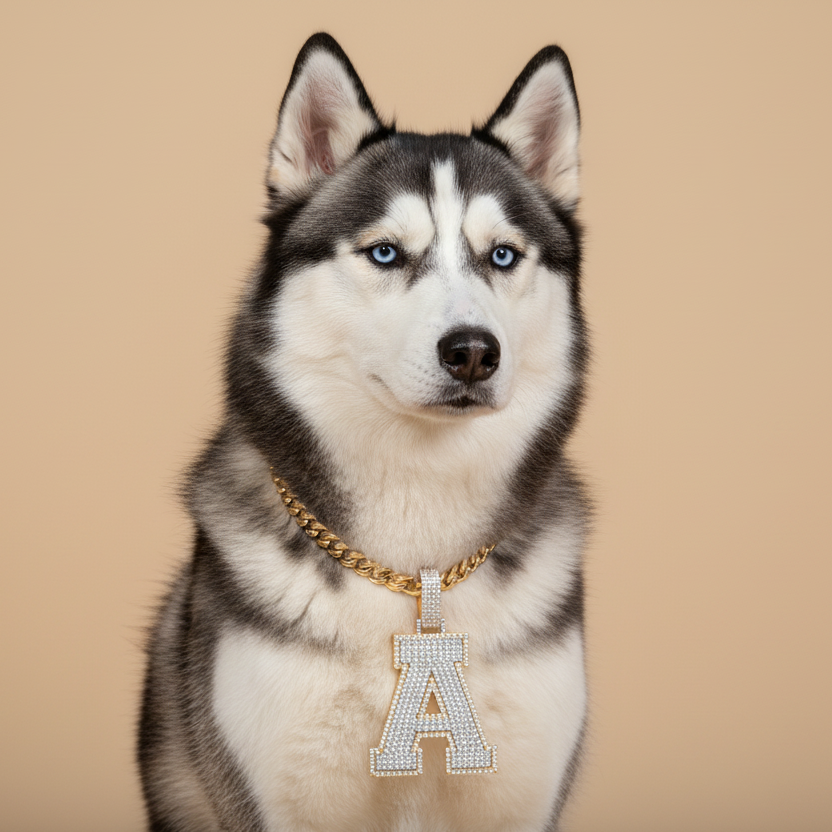 Letter A iced out Tavari