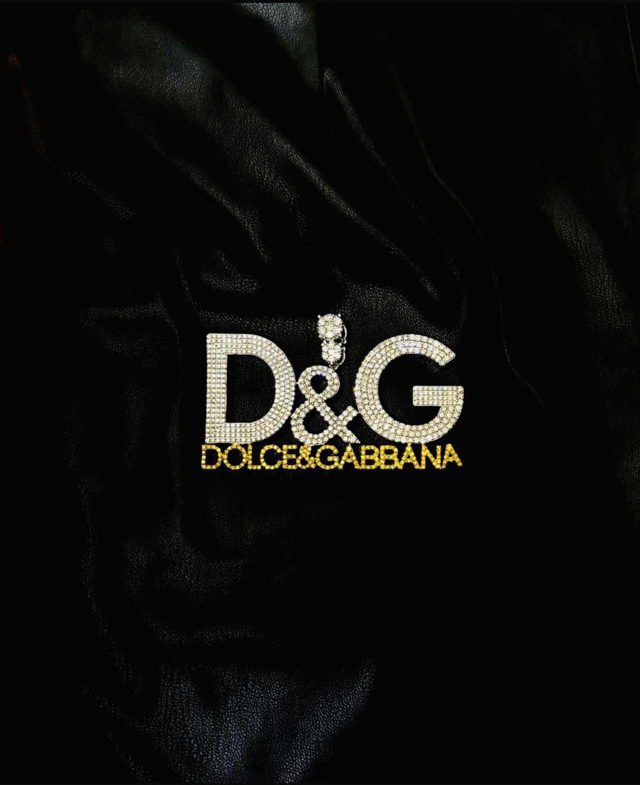 Dolce and Gabbana diamond studded pendant